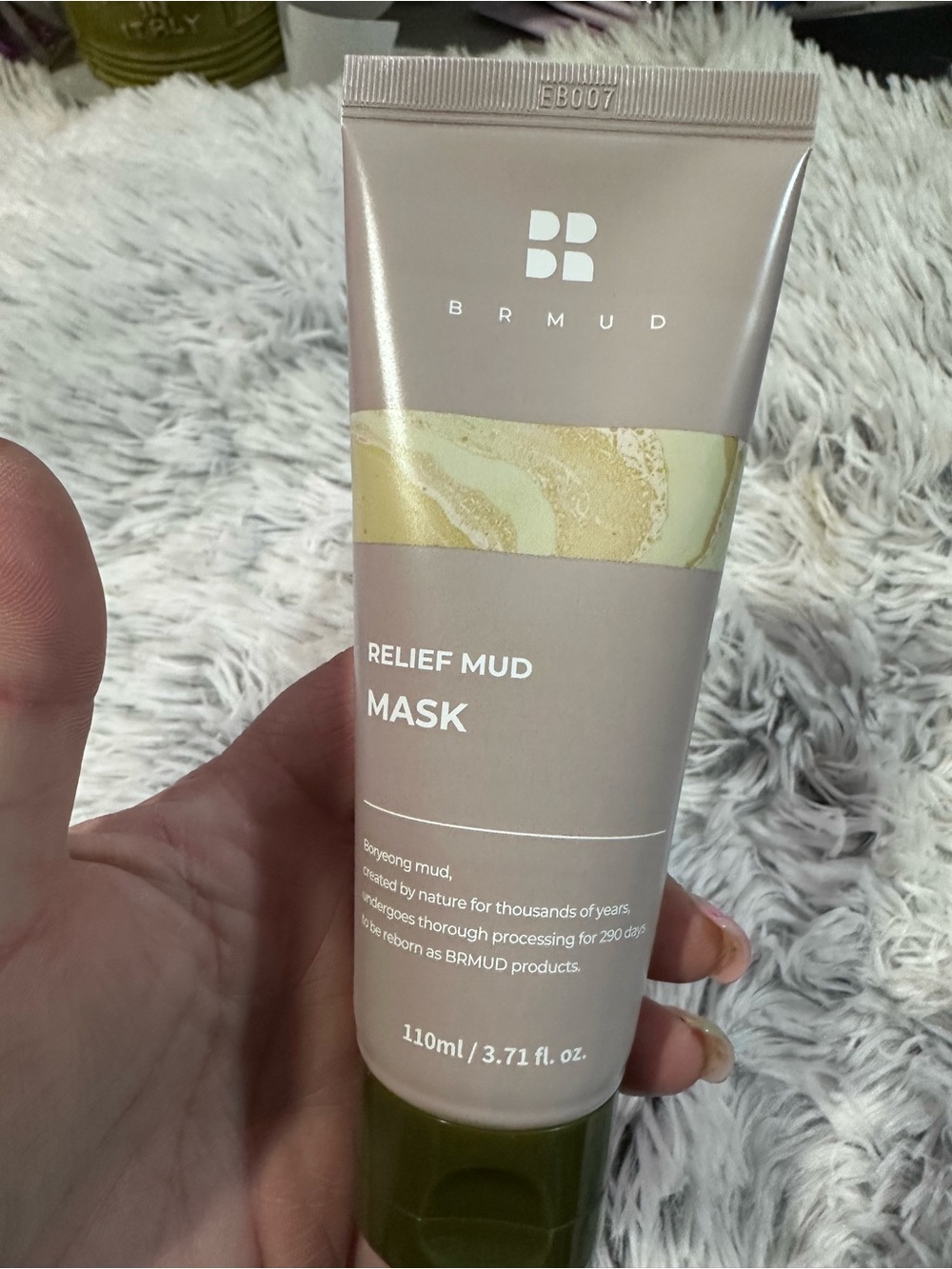 New BRMUD Relief Mud Mask - Face & Body Exfoliator Korean Clay Mask
